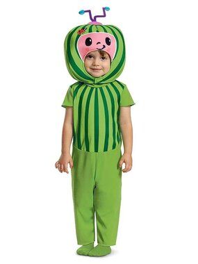 Cocomelon Melon Toddler Boys Girls Child Costume Size 3T-4T Dress Up Play Outfit